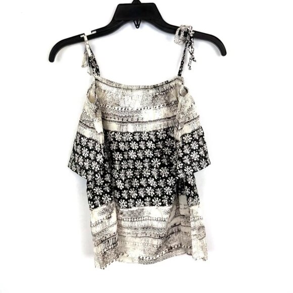 Michael Stars Women’s Black/Cream Top Size Small - Picture 2 of 3